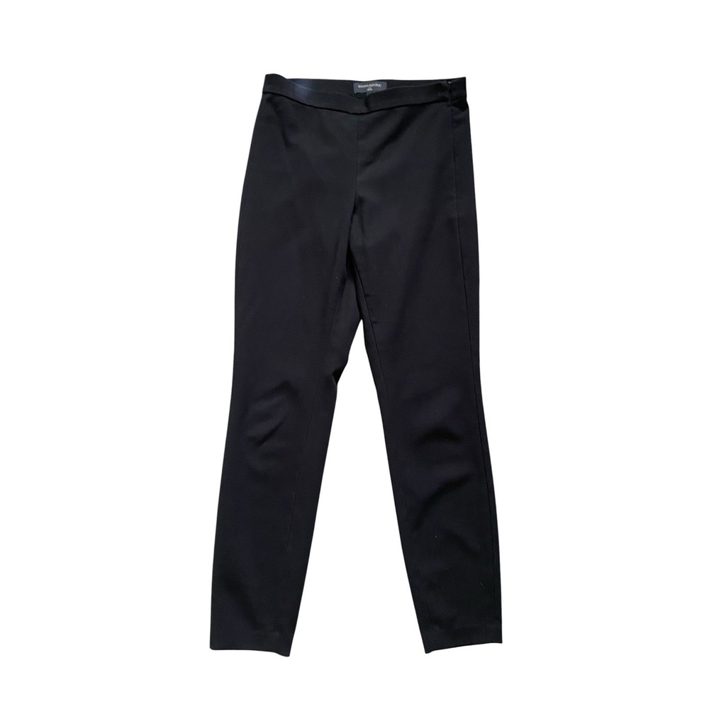 Banana Republic Womens Black Devon Twill Dress Pants Size 4 Side Zipper Business